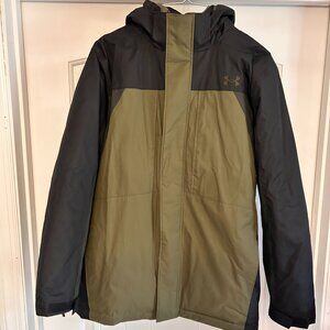 Big Kid Westward Under Armour 3-in-1 Jacket Size XL Green and Black